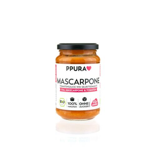 Bio Tomatensauce mit Mascarpone von PPura 