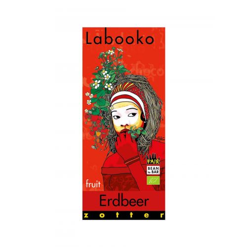 Labooko Erdbeer von Zotter Bio, 2 x 35g Tafel