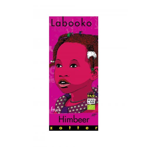 Labooko Himbeer von Zotter - Handgeschöpfte Schokolade, BIO, 70 g Tafel